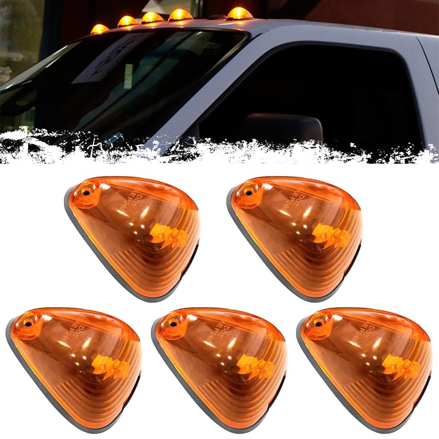 Amazon.com: PSEQT Cab Roof Marker Lights 10 LED Amber Top